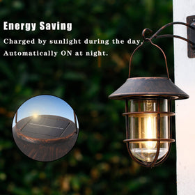 Icerona LED decorative lantern in bronze adds ambient glow to patios