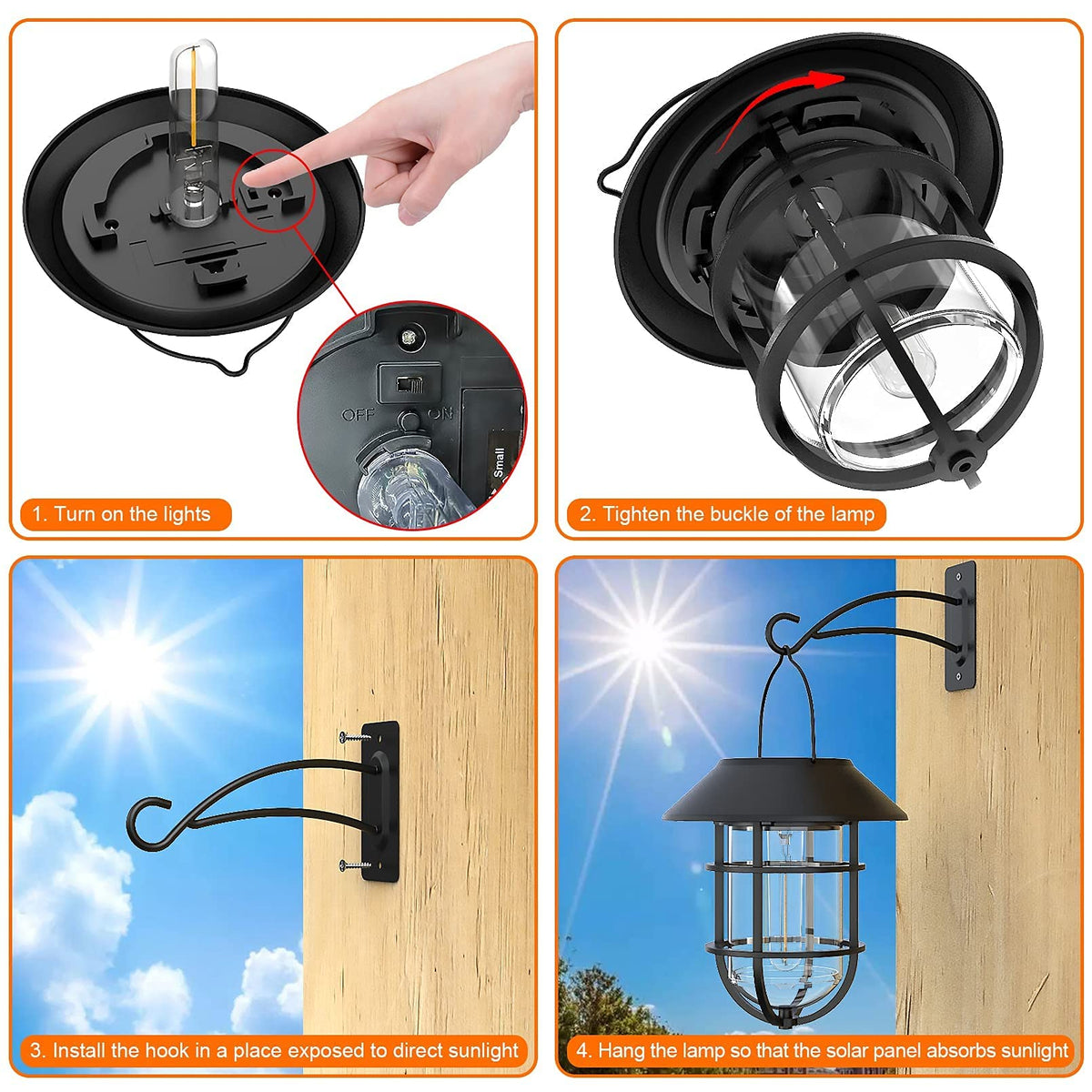 Icerona solar lantern lights garden pathways softly at night.