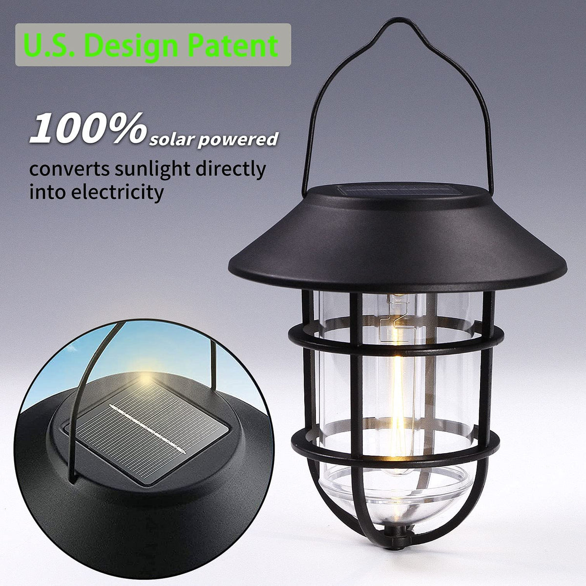 Icerona solar lantern withstands rain with IP65 waterproof rating.