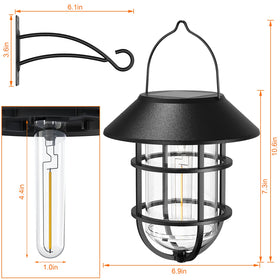Icerona solar lantern solar panel charges during day for night lighting.