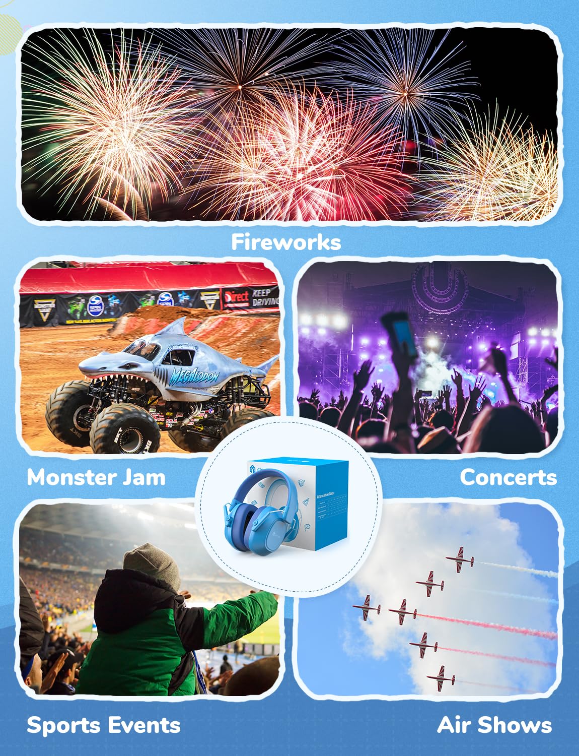 iClever BPA-free ABS shell and silicone-free earcups for peace of mind