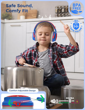iClever headphones with Bluetooth 5.4 for wireless listening and easy pairing.
