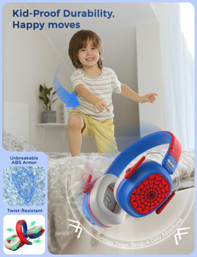 iClever durable ABS shell with soft ear cushions for all-day wear.