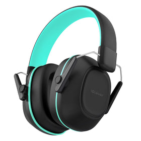 iClever noise cancelling headphones folded for compact travel