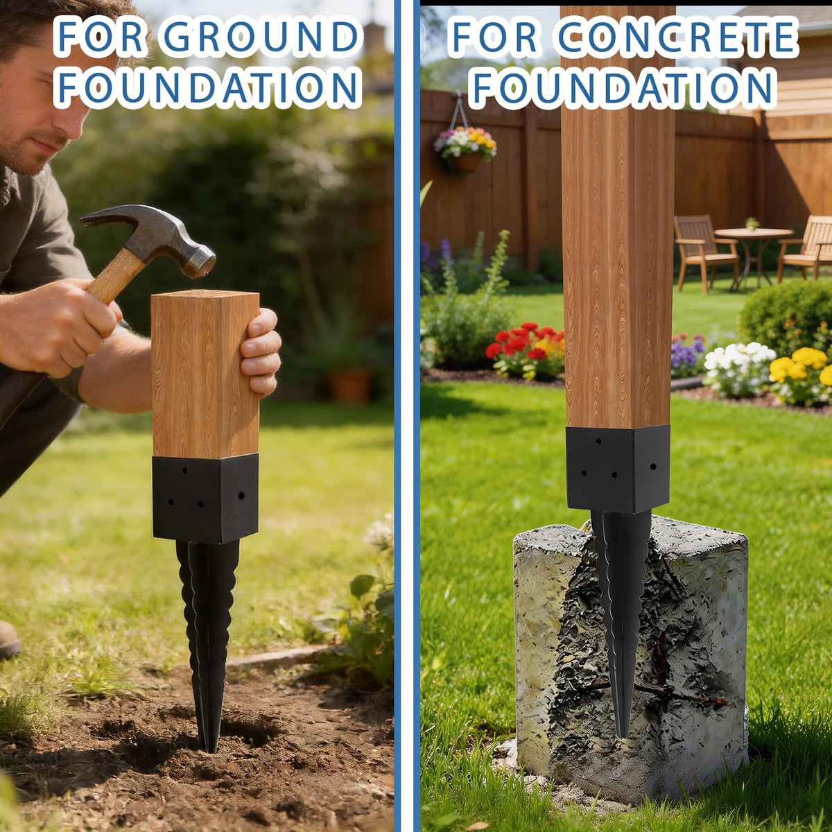 ICokin bottom vent design ground spike increases pull-out resistance