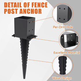ICokin hardware kit for post anchors includes screws and driver