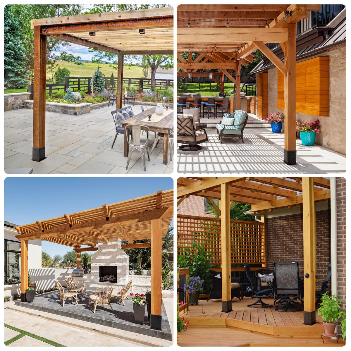 ICokin galvanized steel with powder coat protects posts against elements