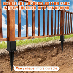 ICokin mailbox-post anchor installation demonstrates quick DIY setup