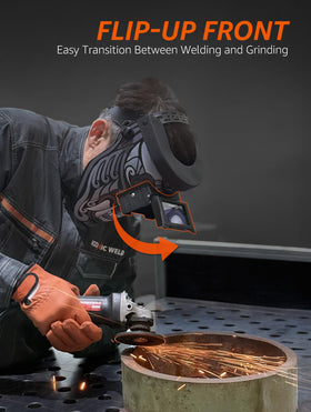 Iconic Weld VS8000 filter with adjustable shade for versatility