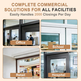 ICOOCKIT hydraulic door closer with durable alloy construction for frequent use