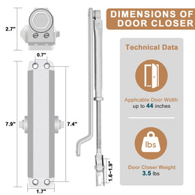 ICOOCKIT self-closing closer protects doors and interiors with smooth operation