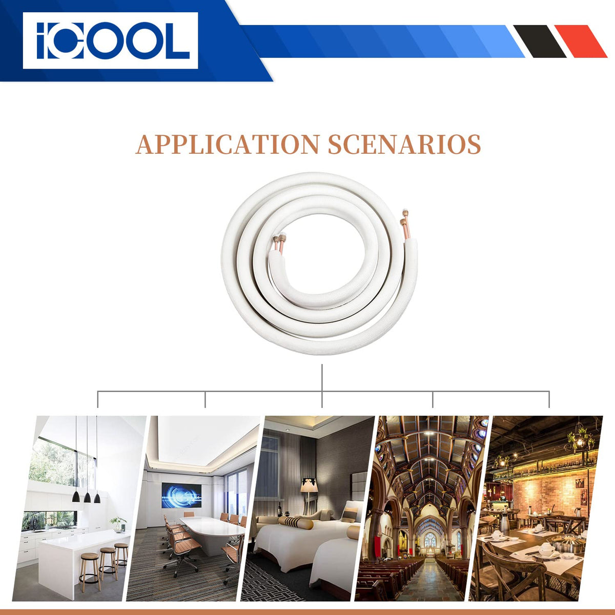 ICOOL line set withstands wide temperature range for various refrigerants