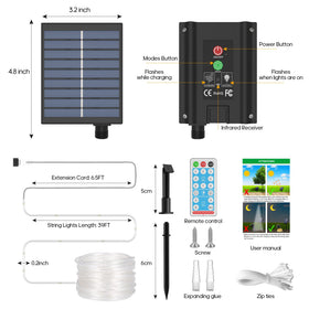 ICRGB flexible string can be shaped for patios, fences, or stairs.