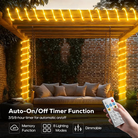 ICRGB remote with 8 modes offers versatile lighting options.