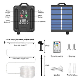 ICRGB rope lights with remote control simplify mode changes