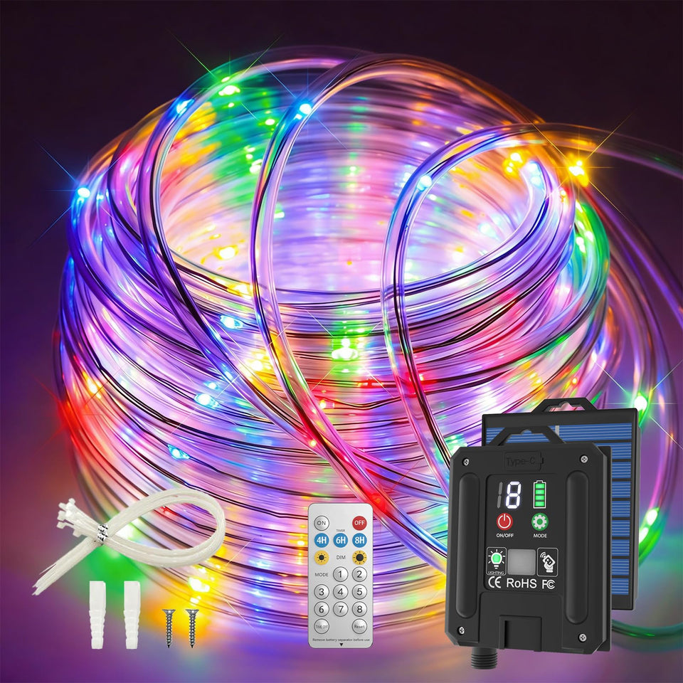 ICRGB Trampoline Lights outline the trampoline with a neon glow for night play safety and fun