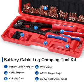 iCRIMP tool kit with adjustable jaws for one-handed operation