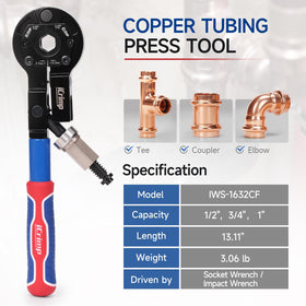 iCRIMP cutter slicing copper tubing with precise cuts for clean joints