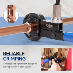 iCRIMP ergonomic grip tool with slip proof handle