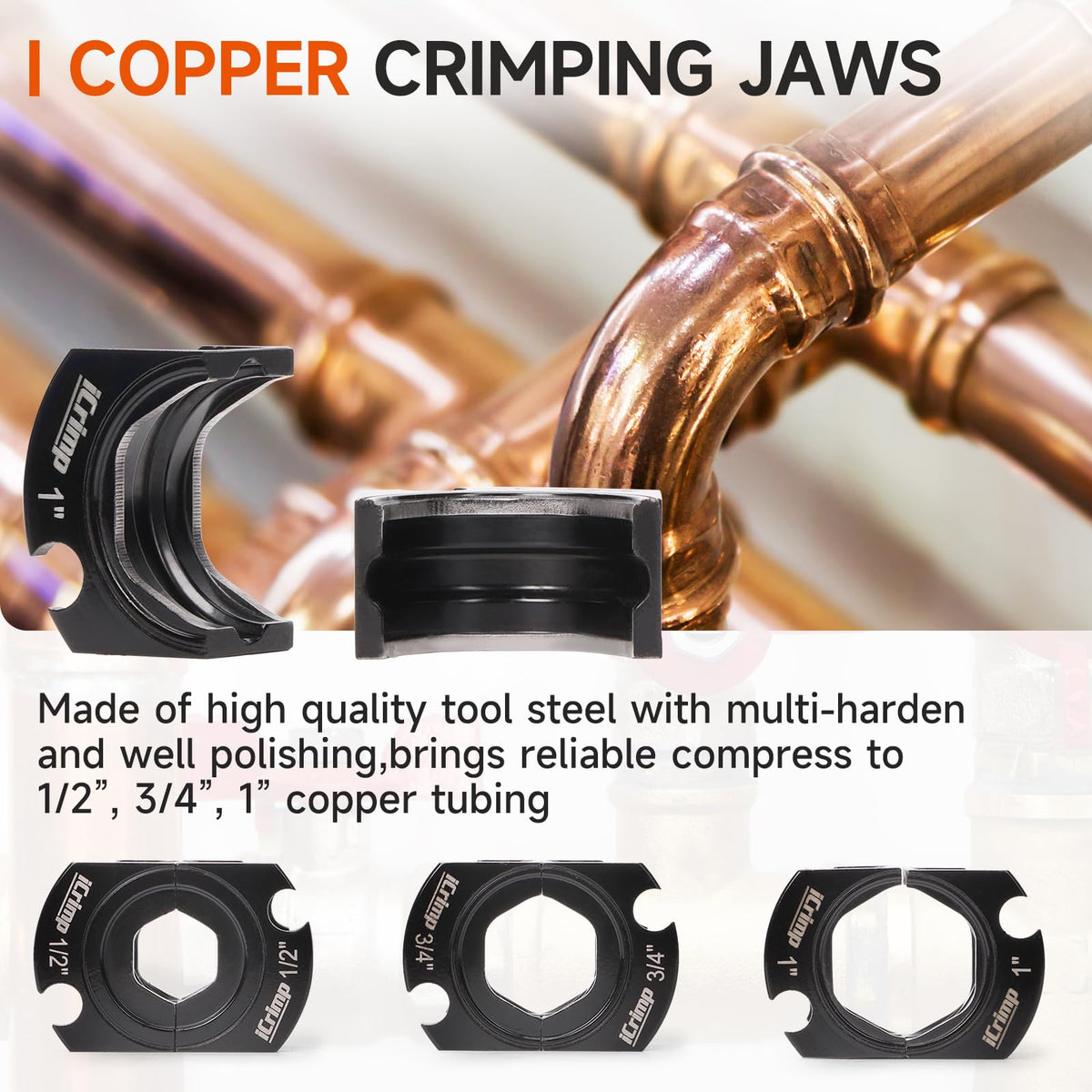 iCRIMP press tool with 360-degree head for precise orientation