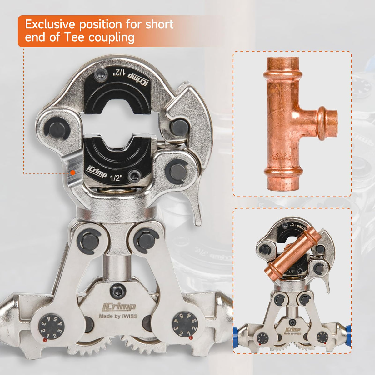 iCRIMP compatible with Viega Pro-Press fittings for versatility