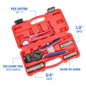 iCRIMP PC-PC02KIT 34in clamp rings for strong PEX fittings.