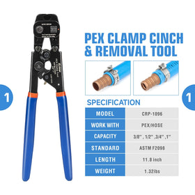 iCRIMP PEX clamp rings 20 pack securing clamps for durable fittings