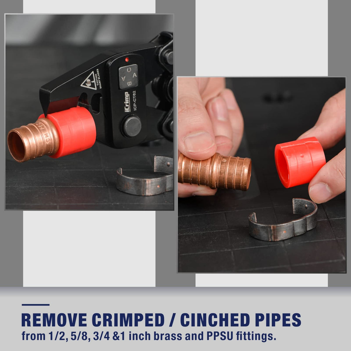 iCRIMP CT02 precision-machined design protects brass PPSU fittings
