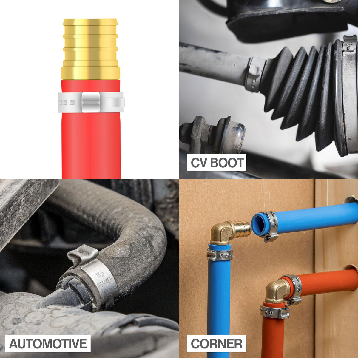 iCRIMP PEX system showing compatibility with brass and poly fittings