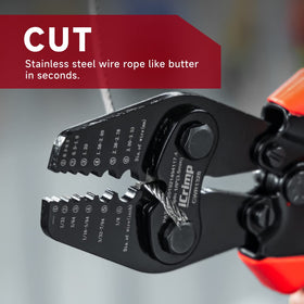 iCRIMP precision jaws refined by EDM for tight tolerances.