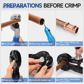 iCRIMP tool compatible with Viega ProPress fittings for dependable installations