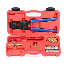 iCRIMP ratchet cinch tool shows universal clamp fit for many brands.