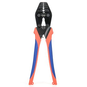 iCRIMP wire rope crimp tool with built-in cutter for easy railing work.