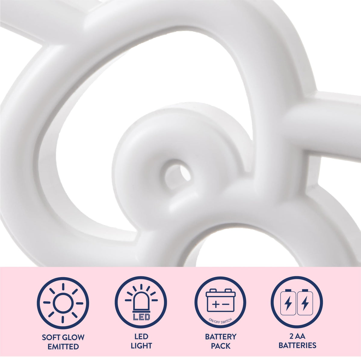 Idea Nuova battery-operated light provides convenient decor in any space.