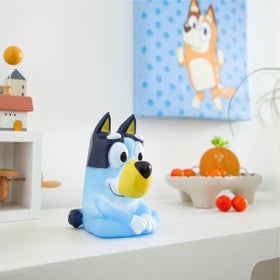 Idea Nuova Bluey Squishy Night Light battery compartment for easy portability
