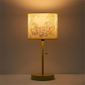 Idea Nuova Winnie Pooh stick lamp in playroom creates cozy reading corner