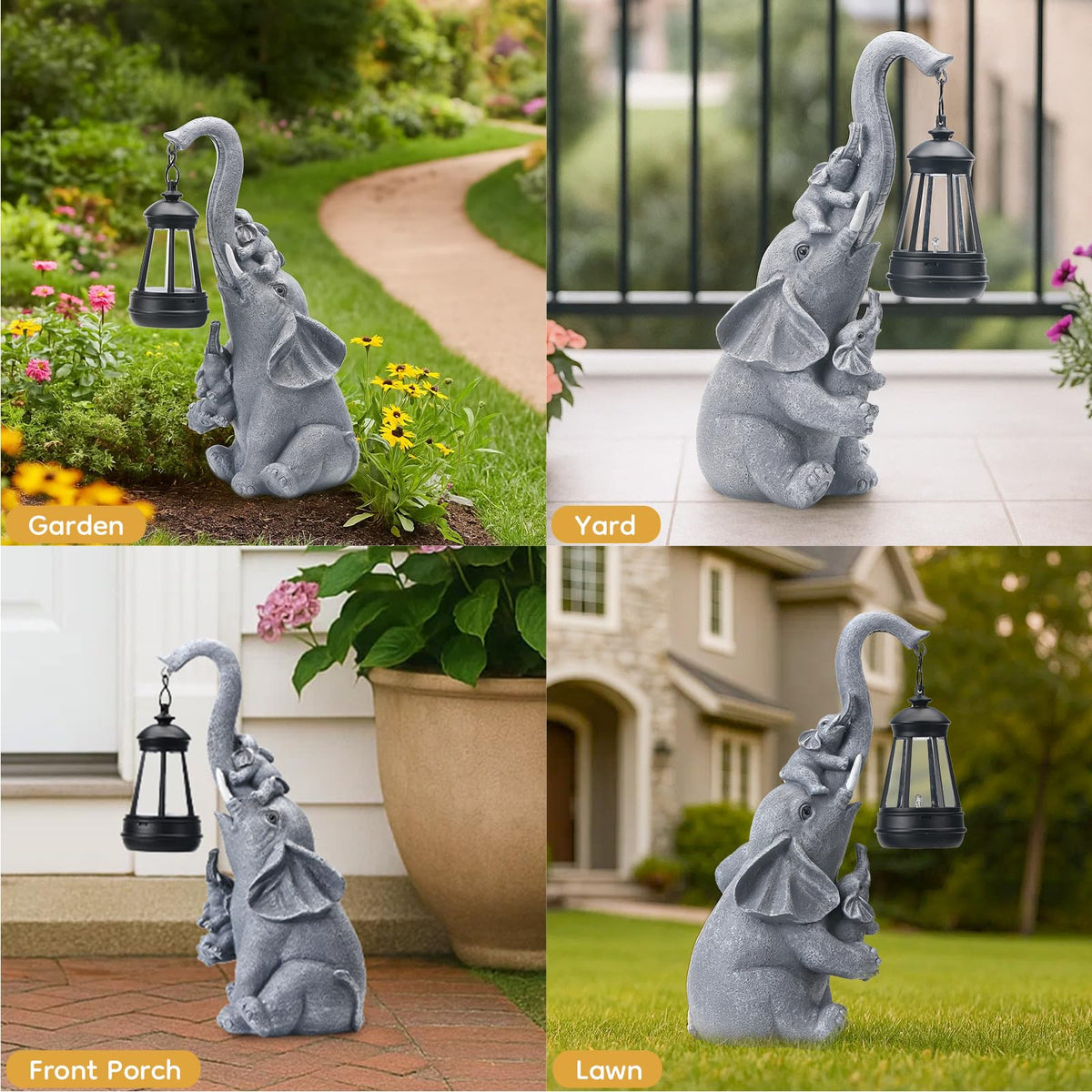 IDEA SHOW backyard decor boosts curb appeal with warm glow.