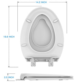 IDEALHOUSE built-in potty training seat for kid-friendly bathroom practice.