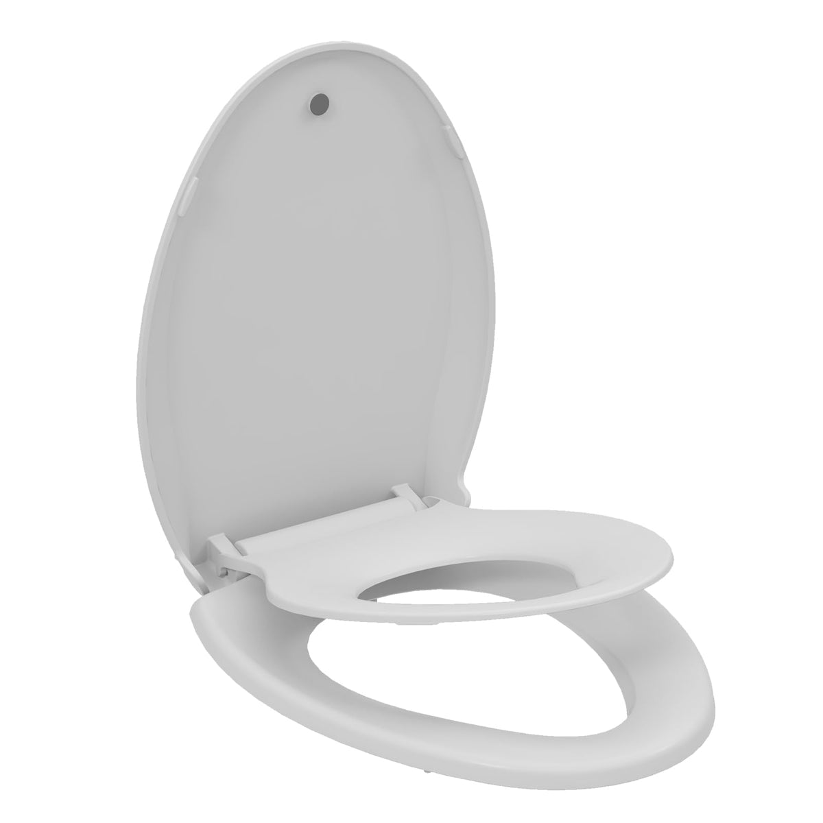 IDEALHOUSE dual-size option supports 17-inch round or 19-inch elongated toilets.