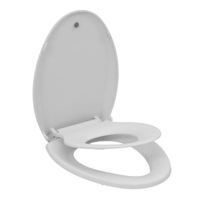 IDEALHOUSE dual-size option supports 17-inch round or 19-inch elongated toilets.