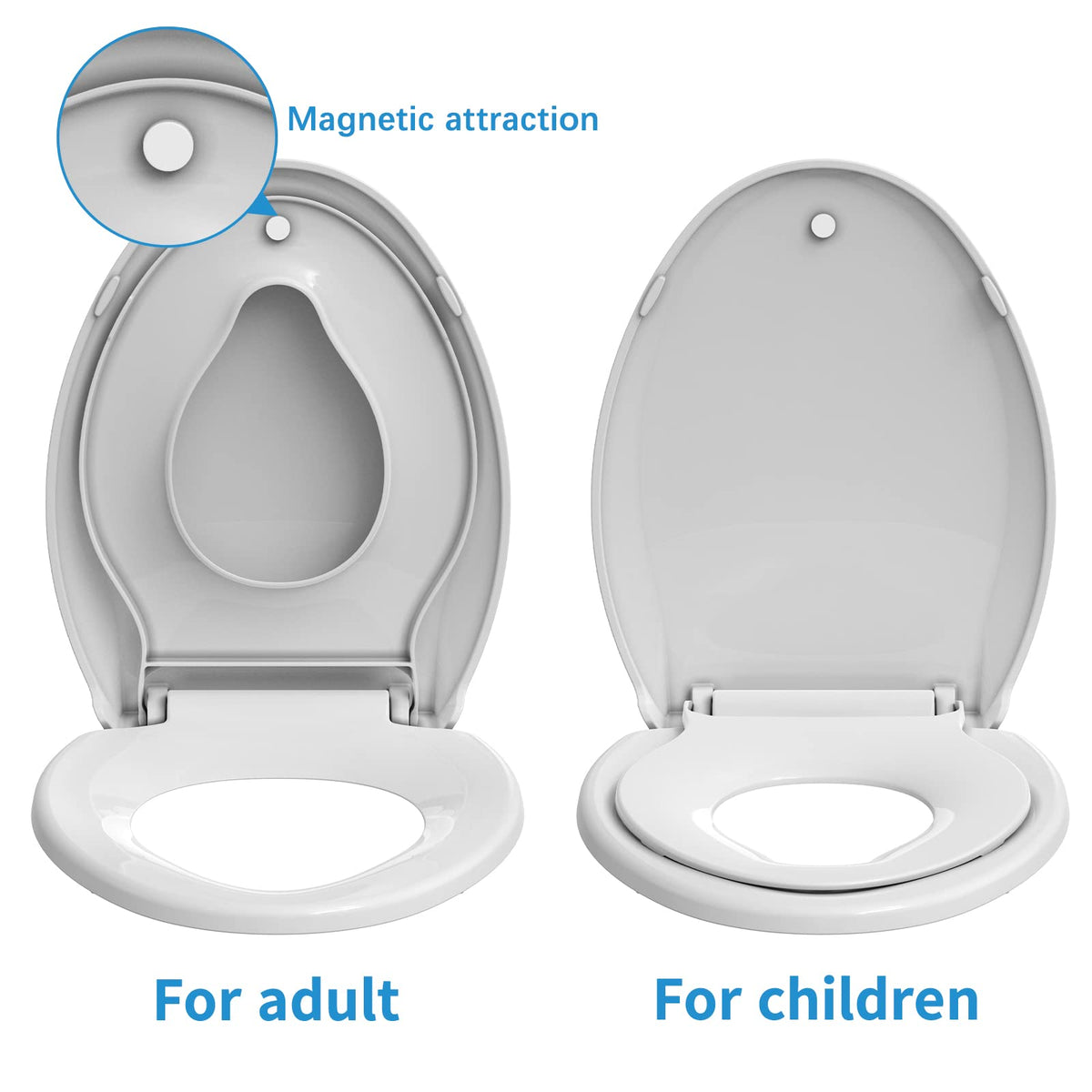 IDEALHOUSE soft quiet-close lid reduces noise for calm mornings.