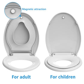 IDEALHOUSE soft quiet-close lid reduces noise for calm mornings.