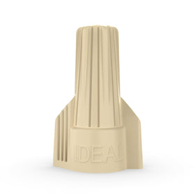 Ideal Electrical Tan Twister cap grip facilitates easy hand installation.