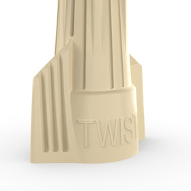 Ideal Electrical Tan Twister spring action secures high-hold connections.