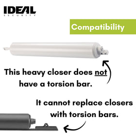 Adjustable closing speed screw on Model 8730