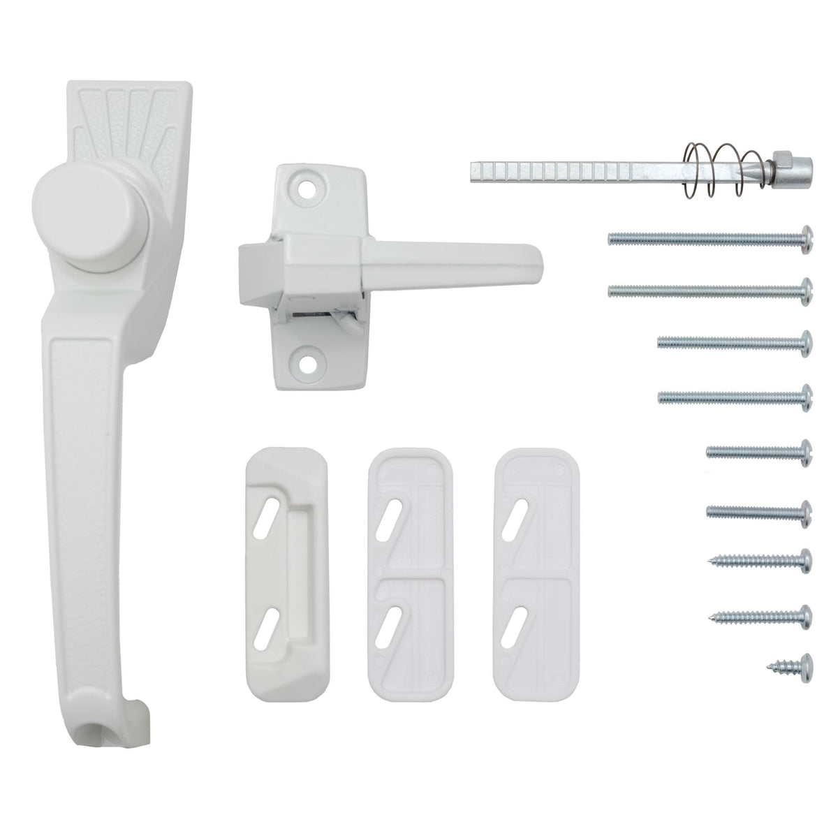Ideal Security 910 hardware with screw post spacing of 1 3/4 inches.