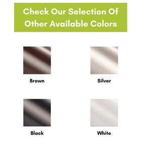 White Ideal Security 910 push-button handle enhances exterior door appearance.