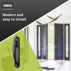 Ideal Security DX backplate installed behind the door for secure mounting