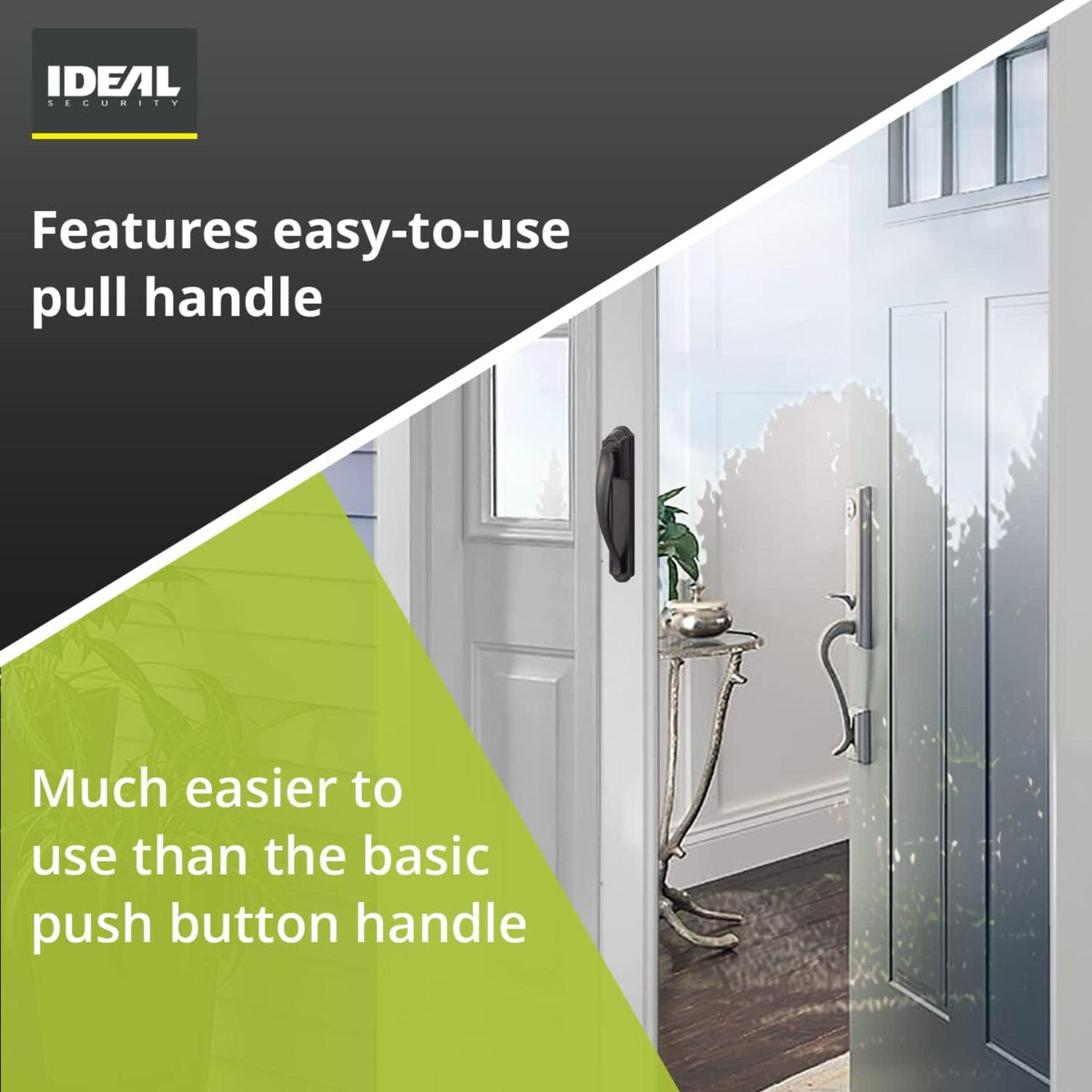Ideal Security DX screw-fasteners included for simple screen door latch upgrade