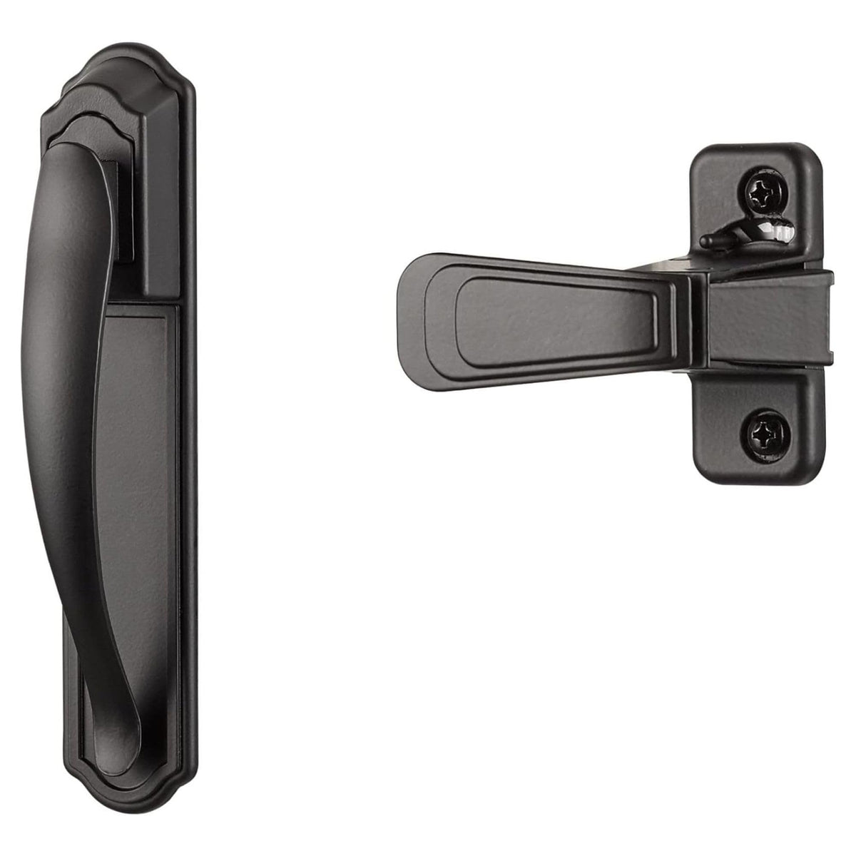 Ideal Security DX pull handle outside view for easy storm door access